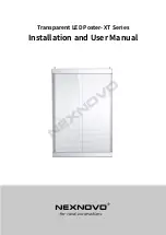 Nexnovo XT Series Installation And User Manual предпросмотр