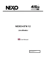 Nexo 45N-12 User Manual предпросмотр