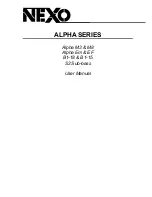 Nexo Alpha EF User Manual preview