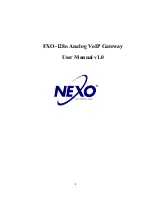 Nexo FXO-128o User Manual preview