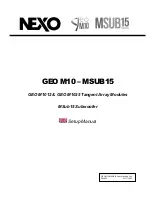 Nexo GEO M10 Setup Manual preview