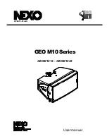 Nexo GEO M1012 User Manual preview