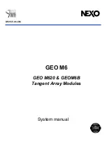 Nexo Geo M6 Series System Manual preview