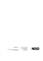 Preview for 64 page of Nexo Geo M6 Series System Manual