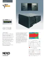 Nexo GEO SUB Datasheet preview