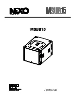 Preview for 1 page of Nexo MSub15 User Manual