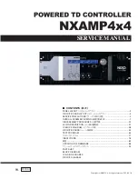 Предварительный просмотр 1 страницы Nexo NXAMP 4X4 Service Manual