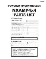 Предварительный просмотр 92 страницы Nexo NXAMP 4X4 Service Manual