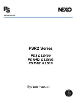 Nexo PS10R2 & LS600 System Manual preview