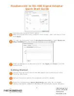 Предварительный просмотр 2 страницы NexSens mV-RS485 Quick Start Manual