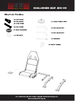 Preview for 3 page of Next Level Racing CHALLENGER SEAT ADD ON Instruction Manual