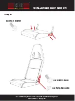 Preview for 5 page of Next Level Racing CHALLENGER SEAT ADD ON Instruction Manual