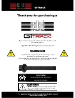 Preview for 2 page of Next Level Racing GTTRACK Instruction Manual