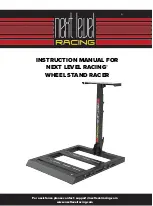 Next Level Racing WHEEL STAND RACER Instruction Manual preview