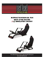 Next Level f-gt simulator cockpit Instruction Manual preview