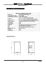 Предварительный просмотр 9 страницы Next PROAUDIO HFA112 User Manual