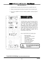 Предварительный просмотр 7 страницы Next PROAUDIO HFA212 User Manual