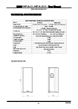 Предварительный просмотр 9 страницы Next PROAUDIO HFA212 User Manual