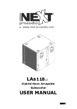 Next PROAUDIO LAs118v2 User Manual preview