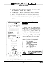 Предварительный просмотр 7 страницы Next PROAUDIO PFA12 User Manual