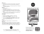 Preview for 1 page of Next 07-01 Instructions For Use