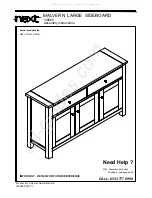 Next 136660 Assembly Instructions Manual предпросмотр