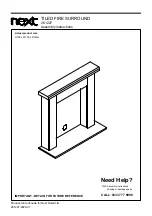 Предварительный просмотр 1 страницы Next 261227 Assembly Instructions Manual