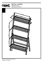 Предварительный просмотр 11 страницы Next 269180 417100 Assembly Instructions Manual