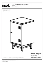 Предварительный просмотр 2 страницы Next 283431 Assembly Instructions Manual