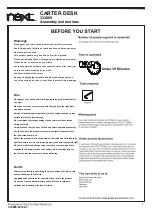 Предварительный просмотр 2 страницы Next 333885 Assembly Instructions Manual