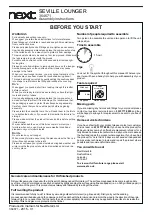 Предварительный просмотр 3 страницы Next 364671 Assembly Instructions Manual