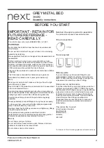 Preview for 2 page of Next 393722 Assembly Instructions Manual