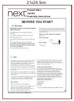 Preview for 2 page of Next 394304 Assembly Instructions Manual