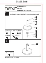 Предварительный просмотр 5 страницы Next 394304 Assembly Instructions Manual