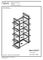 Предварительный просмотр 3 страницы Next 443826 Assembly Instructions Manual