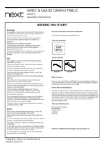 Предварительный просмотр 2 страницы Next 650371 Assembly Instructions Manual