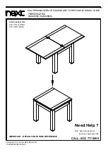 Предварительный просмотр 1 страницы Next 734052 Assembly Instructions Manual