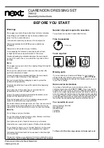 Предварительный просмотр 2 страницы Next 788312 Assembly Instructions Manual