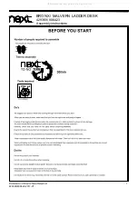 Предварительный просмотр 2 страницы Next 806423 Assembly Instructions Manual