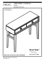 Next 876752 Assembly Instructions Manual предпросмотр