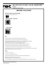 Preview for 2 page of Next 939321 Assembly Instructions Manual