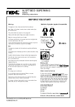 Предварительный просмотр 2 страницы Next ALOFT 524060 Assembly Instructions Manual