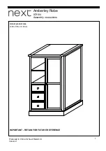 Preview for 1 page of Next Amberley Robe 873104 Assembly Instructions Manual