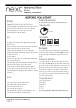 Preview for 2 page of Next Amberley Robe 873104 Assembly Instructions Manual