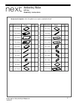 Preview for 4 page of Next Amberley Robe 873104 Assembly Instructions Manual