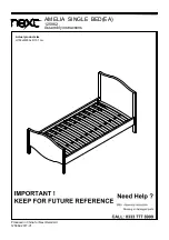 Preview for 1 page of Next AMELIA SINGLE BED 125862 Assembly Instructions Manual