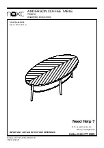 Предварительный просмотр 1 страницы Next ANDERSON 753019 Assembly Instructions Manual