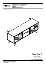 Предварительный просмотр 1 страницы Next ANDERSON 848342 Assembly Instructions Manual