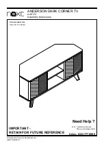 Preview for 1 page of Next ANDERSON A48172 Assembly Instructions Manual