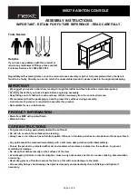 Next ASHTON 868279 Assembly Instructions Manual предпросмотр